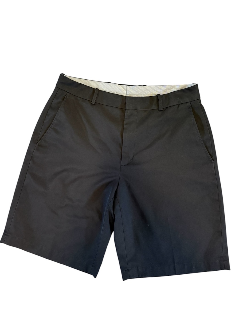 Walter Hagen Black Flat-Front Men's Shorts